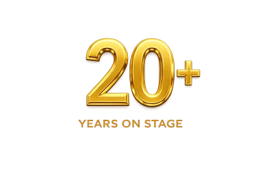 20+ years on stage